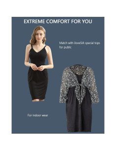 Vestidos de Lactancia iLoveSIA - Paquete de 3 XL - Suaves y Cómodos 2