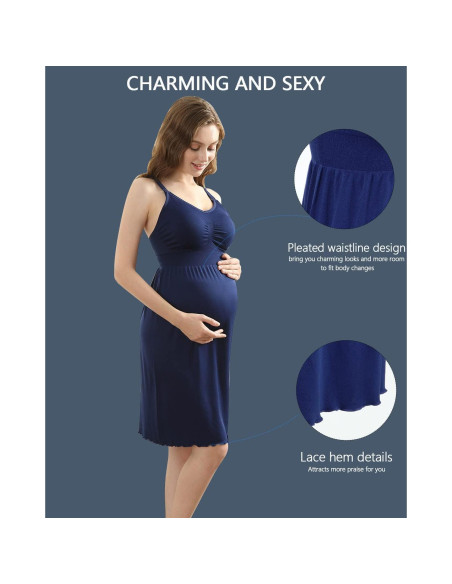 Vestidos de Lactancia iLoveSIA - Paquete de 3 XL - Suaves y Cómodos