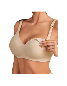 Sujetador de Lactancia Avidlove Sin Costuras Grande Caqui