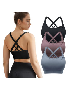 Pack 3 Sujetadores de Lactancia Sin Costuras para Mujeres
