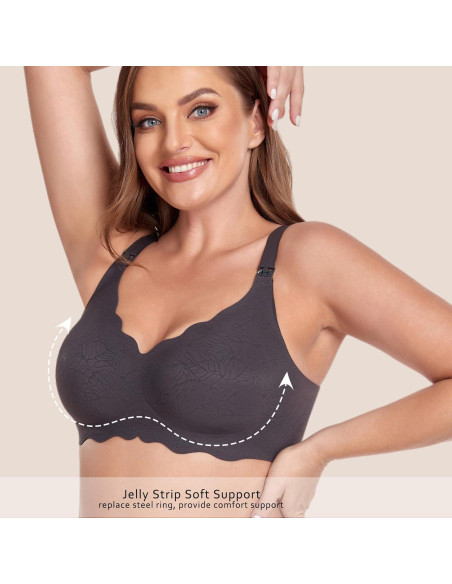 Sostenes de Lactancia Floral Gailife 3 Pack Grande Sin Costuras