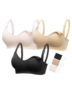 Sujetadores de Maternidad HOFISH para Lactancia - Paquete de 3