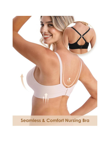 Sujetadores de Maternidad HOFISH para Lactancia - Paquete de 3