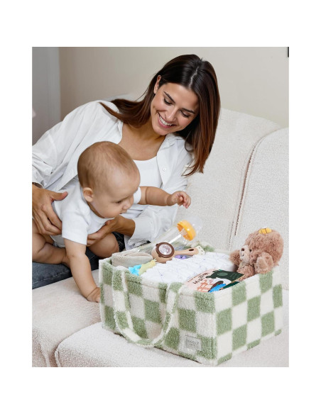 Organizador de Pañales Toodly con Almohadilla Cambiadora Verde