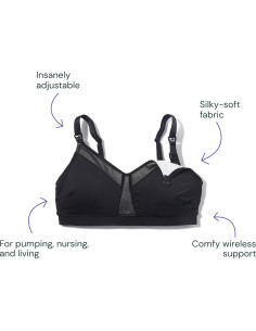 Sostén de Extracción Manos Libres Willow Negro Pequeño 2