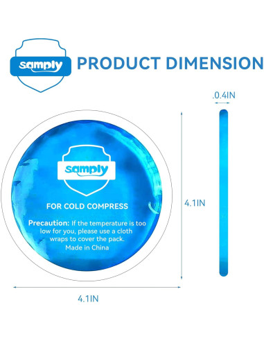 Paquetes de Hielo de Gel Samply - 5 Mini Compresas Frías