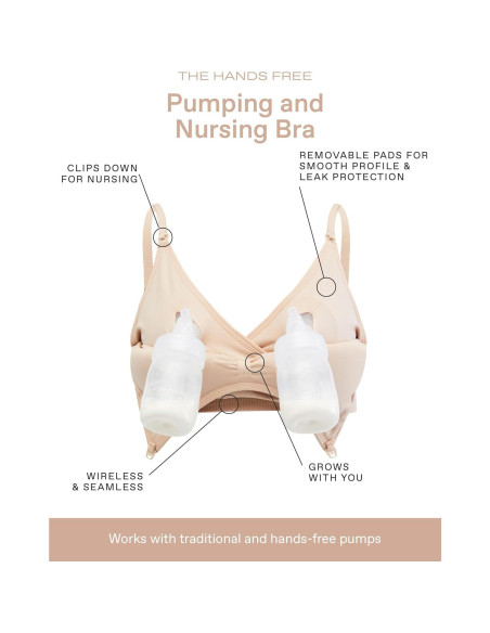 Sostenedor de Lactancia Sin Costuras Motherhood Maternity Mediano Nude
