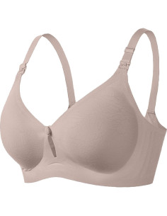 Sostén de Lactancia Yienshoo Sin Costuras - Color Marrón, Talla Media 2