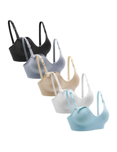 Sujetador de Lactancia Suekaphin 5pack Sin Aros Mediano