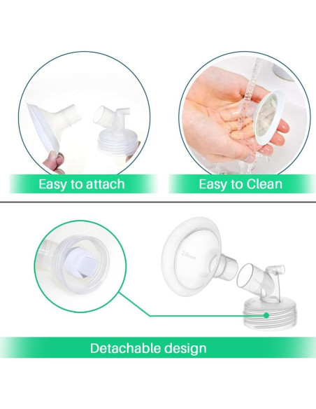Piezas de Bomba de Pecho PumpMom 24mm para Spectra S1 S2 9 Plus