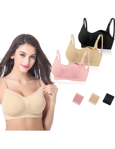 Paquete de 3 Sujetadores de Lactancia Sin Costuras - X-Large 2