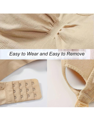 Paquete de 3 Sujetadores de Lactancia Sin Costuras - X-Large