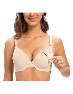 Sosten de Lactancia Melaneca Talla Grande 34DD Nude Pálido