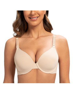Sosten de Lactancia Melaneca Talla Grande 34DD Nude Pálido 2