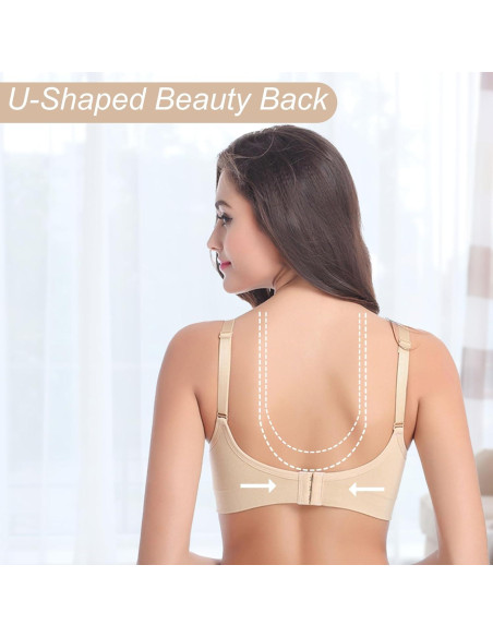 Paquete de 3 Sujetadores de Lactancia Sin Costuras - X-Large