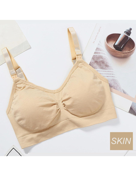 Paquete de 3 Sujetadores de Lactancia Sin Costuras - X-Large