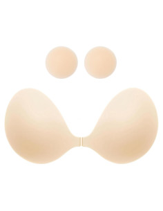 Sujetador Adhesivo Sin Costuras MITALOO Beige Cálido Talla C