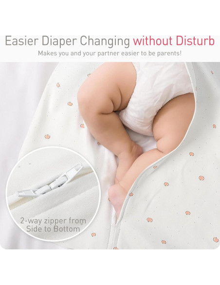 Saco de Swaddle Transicional Amrcbb 1.5 Tog 0-3 Meses