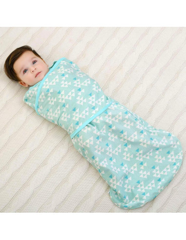 Saco de Arrullo Ajustable Enrich YLife 100% Algodón Verde 6-12 Meses