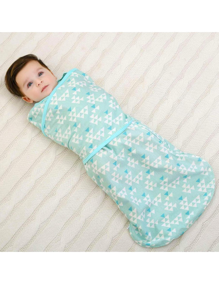 Saco de Arrullo Ajustable Enrich YLife 100% Algodón Verde 6-12 Meses
