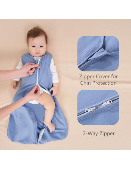 Saco de Sueño para Bebés 6-12 Meses 100% Algodón - Paquete de 3