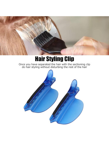 Clips de Pelo Yosoo 2PCS Aislamiento Térmico 10x4cm Azul