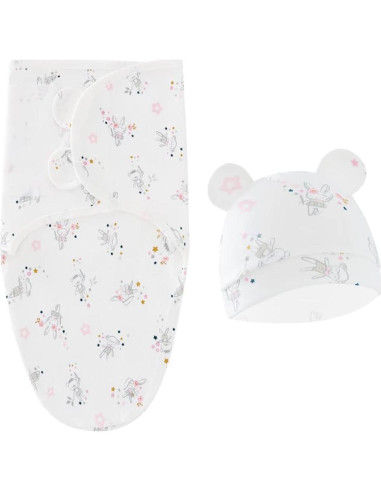 Saco de Sueño Bebé Exemaba 3-Pack Algodón Suave 0-3 meses