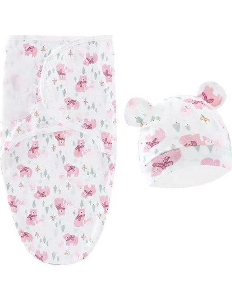 Saco de Sueño Bebé Exemaba 3-Pack Algodón Suave 0-3 meses