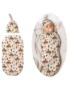 Manta de Envoltura Suave Figtihw para Recién Nacidos 29x53 cm