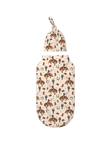 Manta de Envoltura Suave Figtihw para Recién Nacidos 29x53 cm