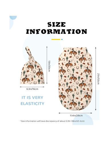 Manta de Envoltura Suave Figtihw para Recién Nacidos 29x53 cm