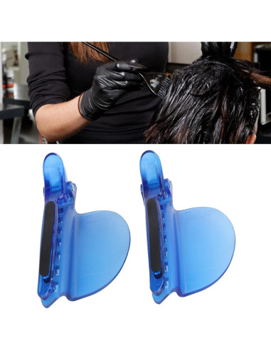 Clips de Pelo Yosoo 2PCS Aislamiento Térmico 10x4cm Azul