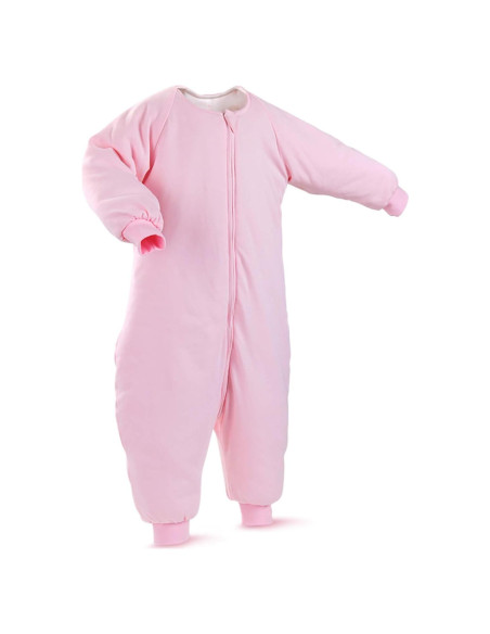 Saco de Sueño para Bebés RESTCLOUD 100% Algodón Rosa 18-36 Meses