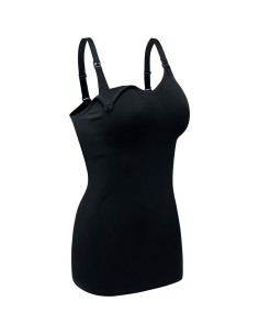 Camiseta de Lactancia DALIGIRL Ajustable 3pack Negro Gris Blanco 2