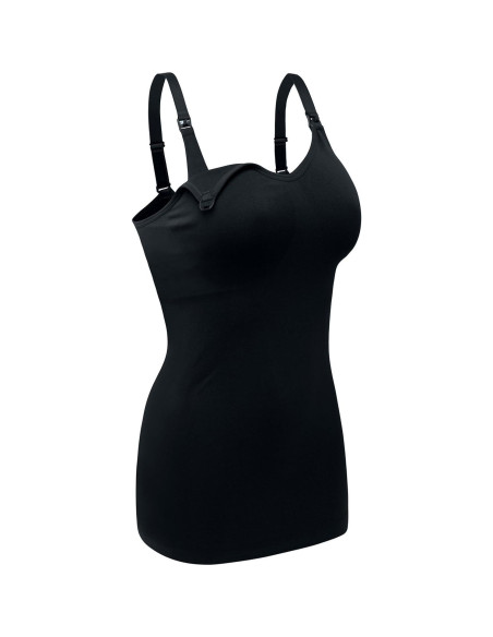 Camiseta de Lactancia DALIGIRL Ajustable 3pack Negro Gris Blanco