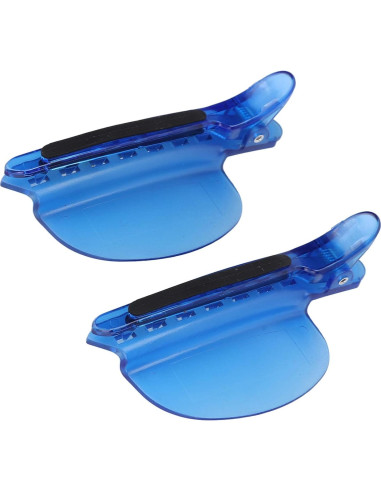 Clips de Pelo Yosoo 2PCS Aislamiento Térmico 10x4cm Azul