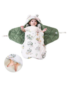 Saco de Sueño Ajustable YJLMLY para Bebés 0-3 Meses Verde