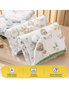 Saco de Sueño Ajustable YJLMLY para Bebés 0-3 Meses Verde 2