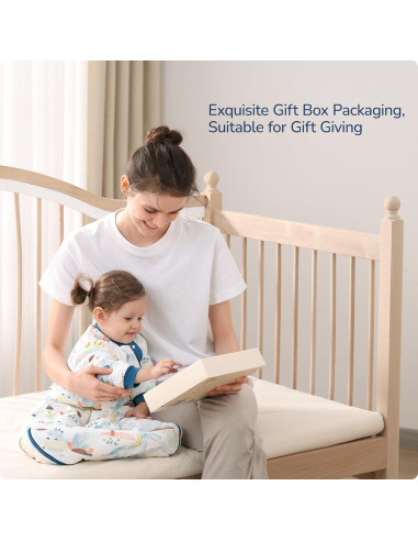 Saco de Sueño para Bebés 3-6 Meses Algodón Dinosaurio 1.0 TOG