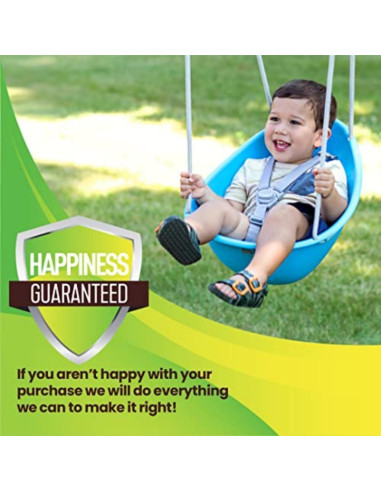 Columpio para Bebés Swurfer Coco - Arnés 3 Puntos, Azul