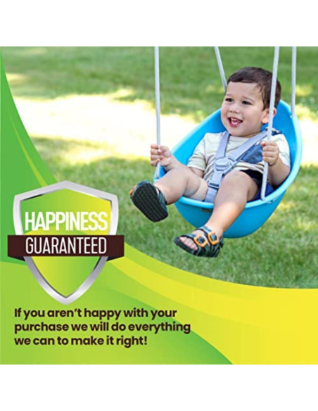 Columpio para Bebés Swurfer Coco - Arnés 3 Puntos, Azul