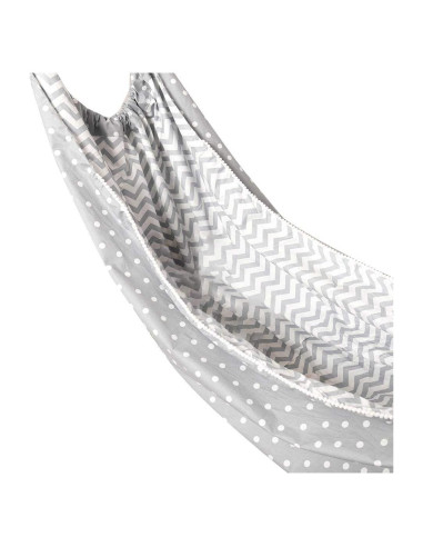 Hamaca para Niños HYBEW 100x130cm Algodón Gris Interior Exterior