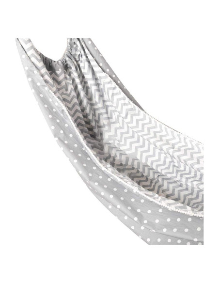 Hamaca para Niños HYBEW 100x130cm Algodón Gris Interior Exterior