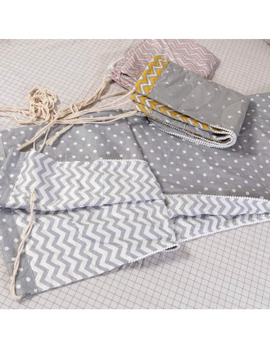 Hamaca para Niños HYBEW 100x130cm Algodón Gris Interior Exterior