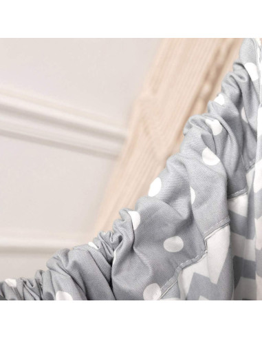 Hamaca para Niños HYBEW 100x130cm Algodón Gris Interior Exterior