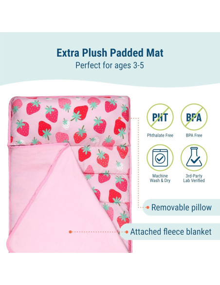 Colchoneta de Siesta Wildkin 109 cm Microfibra con Almohada