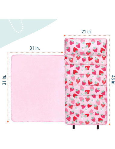 Colchoneta de Siesta Wildkin 109 cm Microfibra con Almohada