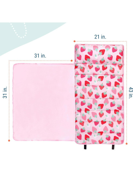 Colchoneta de Siesta Wildkin 109 cm Microfibra con Almohada