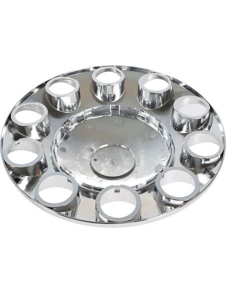 2 Cubiertas de Eje Frontal Cromadas Waltyotur 33mm para Camiones