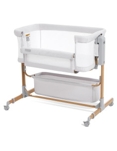 Cuna Lateral 3-en-1 Taylengrow Blanca Ajustable 6 Niveles